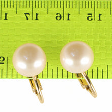 Load image into Gallery viewer, 14K Gold Filled Clip-On Peach Pink Pearl Earrings (Non-Pierced)