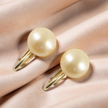 Load image into Gallery viewer, 14K Gold Filled Clip-On Peach Pink Pearl Earrings (Non-Pierced)