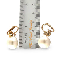 Load image into Gallery viewer, 14k Gold Filled Baroque Freshwater Pearl Clip-On Dangle Earrings