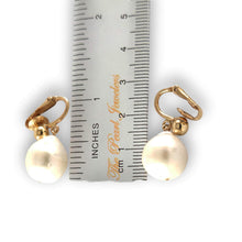 Load image into Gallery viewer, 14k Gold Filled Baroque Freshwater Pearl Clip-On Dangle Earrings