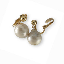 Load image into Gallery viewer, 14k Gold Filled Baroque Freshwater Pearl Clip-On Dangle Earrings