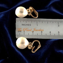 Load image into Gallery viewer, 14k Gold Filled Baroque Freshwater Pearl Clip-On Dangle Earrings