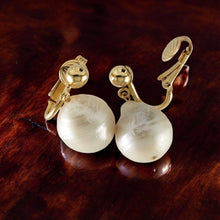 Load image into Gallery viewer, 14k Gold Filled Baroque Freshwater Pearl Clip-On Dangle Earrings
