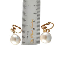 Load image into Gallery viewer, 14k Gold Filled Baroque Freshwater Pearl Clip-On Dangle Earrings