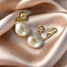 Load image into Gallery viewer, 14k Gold Filled Baroque Freshwater Pearl Clip-On Dangle Earrings