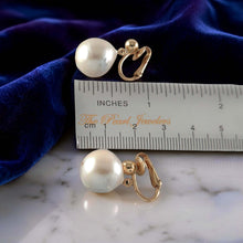 Load image into Gallery viewer, 14k Gold Filled Baroque Freshwater Pearl Clip-On Dangle Earrings