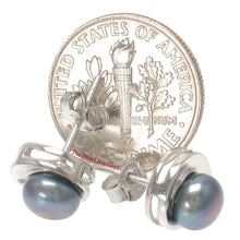 Load image into Gallery viewer, Sterling Silver 6–6.5mm Cultured Pearl Stud Earrings