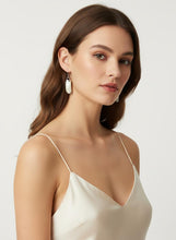 Load image into Gallery viewer, Solid Sterling Silver 925 Fish Hook Mother of Pearl Dangle Earrings