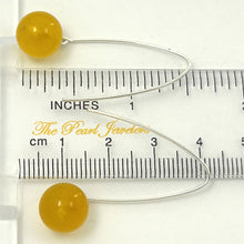 Load image into Gallery viewer, 9110864 SILVER 925 V SHAPED WIRE GOLDEN AGATE DANGLE HOOK EARRINGS