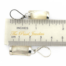 Load image into Gallery viewer, Solid Sterling Silver 925 Curved Mother of Pearl Leverback Earrings