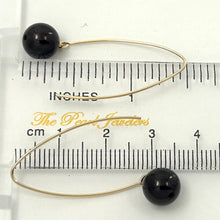 Load image into Gallery viewer, 9111899  GARNET 14K GOLD FILLED V SHAPED WIRE DANGLE HOOK EARRINGS