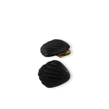 Load image into Gallery viewer, 14K Yellow Gold-Filled Black Onyx Clip-On Earrings (Non-Pierced)