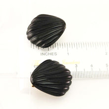 Load image into Gallery viewer, 14K Yellow Gold-Filled Black Onyx Clip-On Earrings (Non-Pierced)