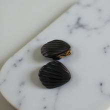 Load image into Gallery viewer, 14K Yellow Gold-Filled Black Onyx Clip-On Earrings (Non-Pierced)