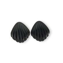 Load image into Gallery viewer, 14K Yellow Gold-Filled Black Onyx Clip-On Earrings (Non-Pierced)