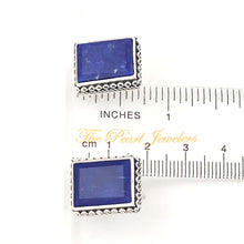 Load image into Gallery viewer, Solid Sterling Silver 925 Lapis Lazuli Omega Clip Earrings