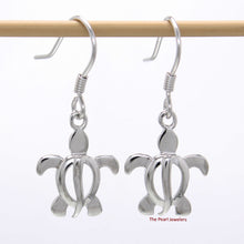 Load image into Gallery viewer, 9130010-Hawaiian-Honu-Sea-Turtle-Solid-Sterling-Silver-925-Dangle-Earrings