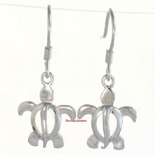 Load image into Gallery viewer, 9130010-Hawaiian-Honu-Sea-Turtle-Solid-Sterling-Silver-925-Dangle-Earrings