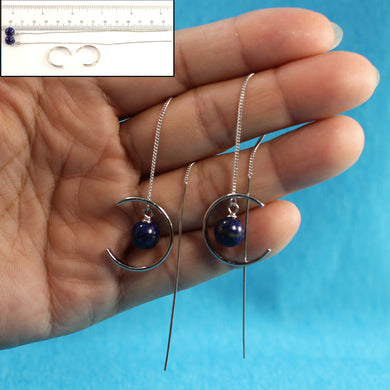 9130768-Beautiful-Solid-Sterling-Silver-Threader-Blue-Lapis-Long-Chain-Earrings