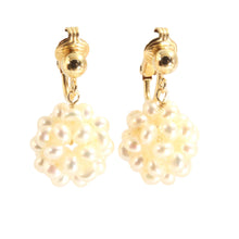 Load image into Gallery viewer, 14k Gold Filled Clip-On Earrings – White Pearl Ball Drop