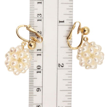 Load image into Gallery viewer, 14k Gold Filled Clip-On Earrings – White Pearl Ball Drop