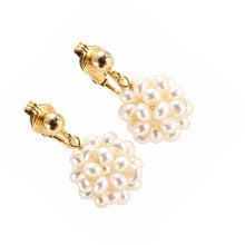 Load image into Gallery viewer, 14k Gold Filled Clip-On Earrings – White Pearl Ball Drop