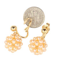 Load image into Gallery viewer, 14k Gold Filled Clip-On Earrings – Pink Pearl Ball Drop