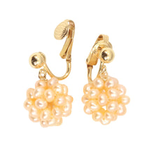 Load image into Gallery viewer, 14k Gold Filled Clip-On Earrings – Pink Pearl Ball Drop