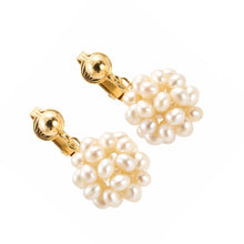Load image into Gallery viewer, 14k Gold Filled Clip-On Earrings – Pink Pearl Ball Drop