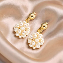 Load image into Gallery viewer, 14k Gold Filled Clip-On Earrings – Pink Pearl Ball Drop