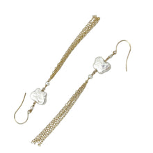 Load image into Gallery viewer, 14K Gold-Filled Coin Pearl Dangle Earrings