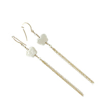 Load image into Gallery viewer, 14K Gold-Filled Coin Pearl Dangle Earrings