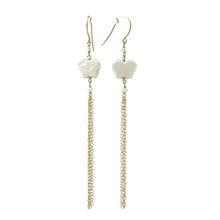 Load image into Gallery viewer, 14K Gold-Filled Coin Pearl Dangle Earrings