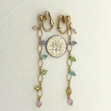 Load image into Gallery viewer, 9140105 NON-PIERCED CLIP-ON HANDCRAFTED BEADS 14K YELLOW GOLD-FILLED EARRINGS