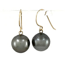 Load image into Gallery viewer, Gold-Filled Baroque Tahitian Pearl Fish-Hook Earrings