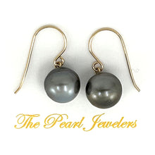 Load image into Gallery viewer, Gold-Filled Baroque Tahitian Pearl Fish-Hook Earrings