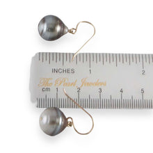 Load image into Gallery viewer, Baroque Tahitian Pearl Fish-Hook Earrings Gold-Filled