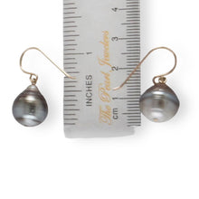 Load image into Gallery viewer, Baroque Tahitian Pearl Fish-Hook Earrings Gold-Filled