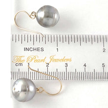 Load image into Gallery viewer, Gold-Filled Baroque Tahitian Pearl Fish-Hook Earrings