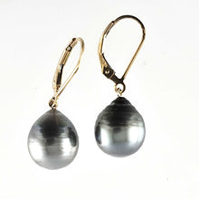 Load image into Gallery viewer, Gold-Filled Baroque Tahitian Pearl Leverback Earrings