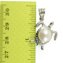 Load image into Gallery viewer, Sterling Silver 925 Hawaiian Honu White Pearl Pendant