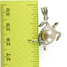 Load image into Gallery viewer, Hawaiian Honu Sterling Silver Pink Pearl Pendant