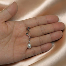 Load image into Gallery viewer, Sterling Silver 925 Water Flow White Pearl Pendant