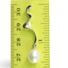Load image into Gallery viewer, Sterling Silver 925 Water Flow White Pearl Pendant