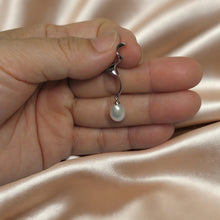Load image into Gallery viewer, Sterling Silver 925 Water Flow White Pearl Pendant