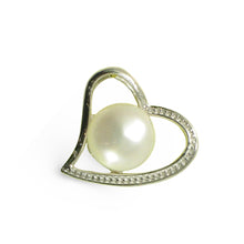 Load image into Gallery viewer, Sterling Silver 925 Love &amp; Hearts White Pearl Pendant
