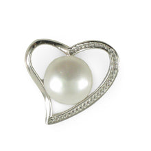 Load image into Gallery viewer, Sterling Silver 925 Love &amp; Hearts White Pearl Pendant