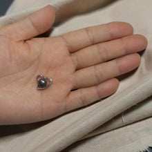 Load image into Gallery viewer, Sterling Silver 925 Love &amp; Hearts Black Pearl Pendant