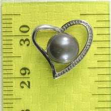 Load image into Gallery viewer, Sterling Silver 925 Love &amp; Hearts Black Pearl Pendant