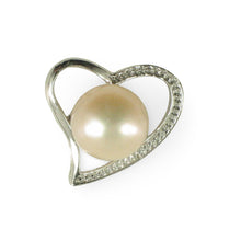 Load image into Gallery viewer, Sterling Silver 925 Love &amp; Hearts Peach Pearl Pendant
